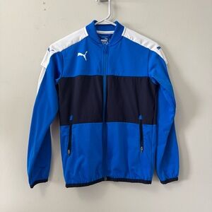 Puma Kids Blue and White Windbreaker